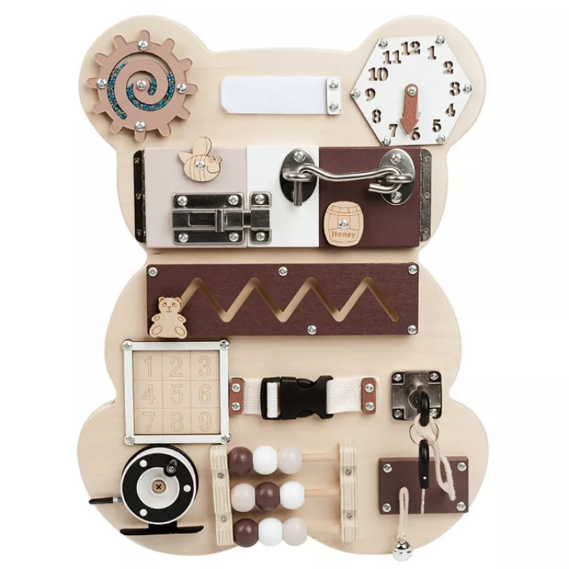 Aga4Kids Montessori Holztafel Bär