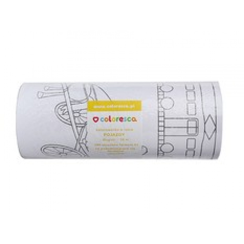 Kolorowanka w rolce Pojazdy 1+ COLORESCA uniwersalny