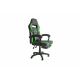 Aga Spielstuhl, Bürostuhl, Drehbarer Spielstuhl, Gamingstuhl, Racing Schreibtischstuhl,Chefsessel mit Fußstütze Schwarz - Grün