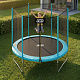 Aga SPORT TOP Trampolin, 180 cm 6 ft Hellblau, Kindertrampolin, Gartentrampolin mit Sicherheitsnetz  + Schutznetz