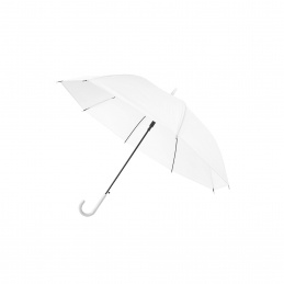 Regenschirm, Klappschirm mit Automatik-Öffnung,  90 cm Weiß