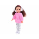 Bezaubernde Puppe 38 cm Rosa Fell und Ohren Winterkleidung ZA4767 universal