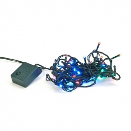 E10A2 LAMPKI CHOINKOWE RGB 50LED 5M