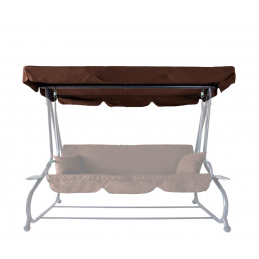 Aga Dach für Gartenschaukel GRANDLUX Dunkelbraun 212x114cm