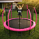 Aga SPORT EXCLUSIVE Trampolin 305 cm 10 ft Rosa, Kindertrampolin, Gartentrampolin mit Sicherheitsnetz + Schutznetz + Leiter