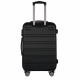 Aga Travel Kofferset, Kofferset 2 Teilig Hartschale Leicht ABS Reisekoffer Haltbar Trolley Handgepäck Sets mit Code Schloss und 4 Rollen  MR4660 Schwarz