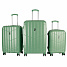 Aga Travel Gepäck-Sets Kofferset Hartschale Koffer Reisekoffer Set 3 teilig Hartschalenkoffer Rollkoffer Set mit TSA Schloss und 4 Rollen MR4669 Grün