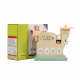 Aga4Kids Eismaschine Holzspielzeug Kinderküche Zubehör Rollenspiele Spielküche Kaufladen Zubehör Eisdiele Kinder Holz Holzspielzeug Geschenk für Mädchen Küchenmaschine Spielset