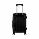 Aga Travel Hartschalen-Koffer Trolley Rollkoffer Reisekoffer mit TSA-Schloss und 4 Rollen 66x43x25cm MR4668 Schwarz