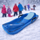 Aga Kinder Schlitten  DS493 Blau, Kinderschlitten aus Kunststoff, Stabiler Schneebob, Rodelschlitten für Kinder