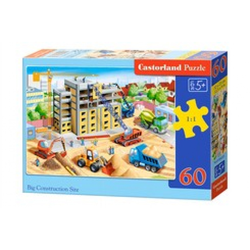 CASTORLAND Puzzle 60 Teile - Großbaustelle