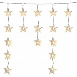 Linder Exclusiv Weihnachtsbeleuchtung Anhänger Sterne 40 LED Warmweiß