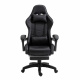 Aga Gaming-Stuhl Schwarz mit Fußstütze