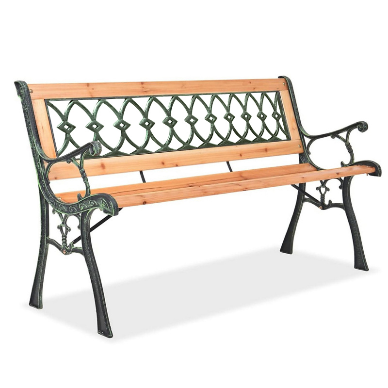 Aga Gartenbank, 2-Sitzer Sitzbank, Parkbank bis 240kg belastbar, Terrassenbank für Garten, Balkon und Terrasse MR2012 125x52x73 cm