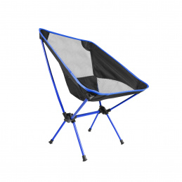Aga Ultraleichter Campingstuhl DS714 Blau faltbar – Kompakt, stabil & atmungsaktiv, für Outdoor, Festival, Wandern & Angeln, Traglast bis 100 kg