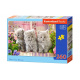 CASTORLAND Puzzle 260 Teile - Drei graue Kätzchen