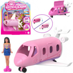 Mattel Mini Barbie Land Lalka pilotka + samolot ZA6038 A uniwersalny