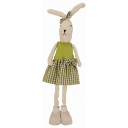 Zajączek materiałowy na teleskopowych nogach 75 cm dziewczynka
