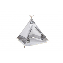 Aga4Kids Kinder Teepee Zelt ZigZag Weiß