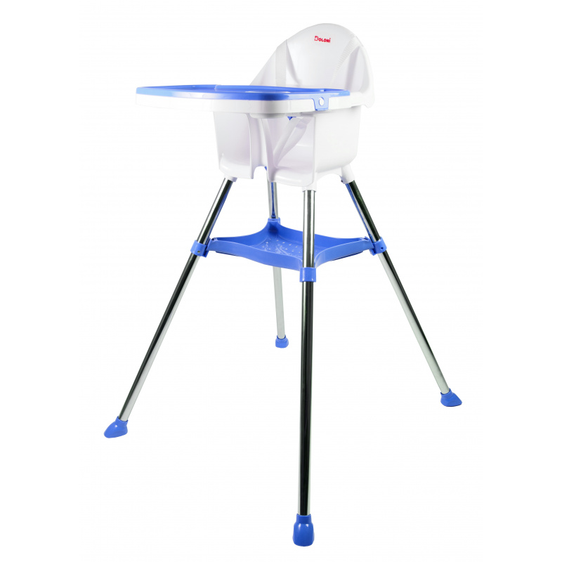 Doloni Kinder-Esszimmerstuhl Kinderhochstuhl Weiß-Blau