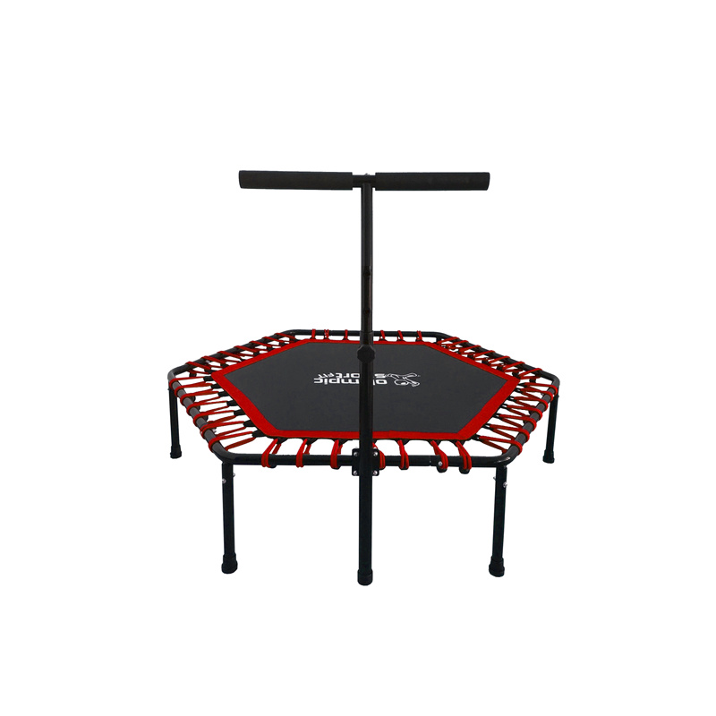 Olympic Sport Fit FITNESS Trampolin 130 cm Rot + Griff