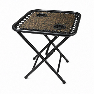 Aga Campingtisch MR53TB – Klapptisch 50x50x50 cm mit 2 Getränkehaltern – faltbar, stabil & wetterfest – kompakt für Camping & Reisen