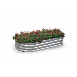 Aga Hochbeet aus verzinktem Stahl für Pflanzen 120x60x29 cm