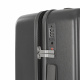 Aga Travel Handgepäck, Reisekoffer MR4671 Dunkelgrau, Hartschale, TSA, 4 Rollen, Teleskopgriff