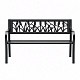 Aga Metall-Gartenbank 125x53x77 cm