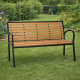 Aga Gartenbank 125x60x80 cm Braun