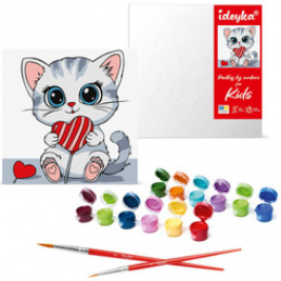 Zestaw do malowania po numerach Słodkie KHO6261 Kids 25x25 AP0050 uniwersalny