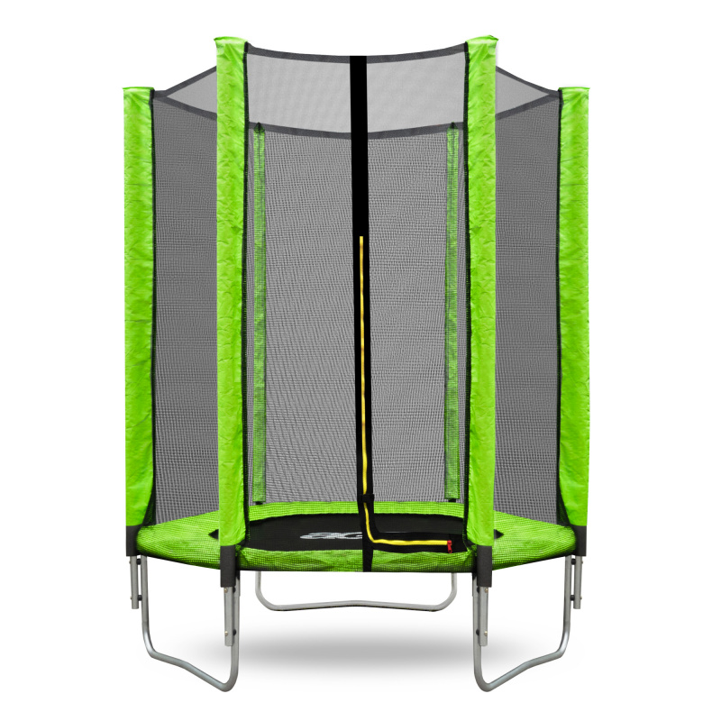 Aga SPORT TOP Trampolin,Kindertrampolin,Gartentrampolin mit Sicherheitsnetz 150 cm Hellgrün + Schutznetz