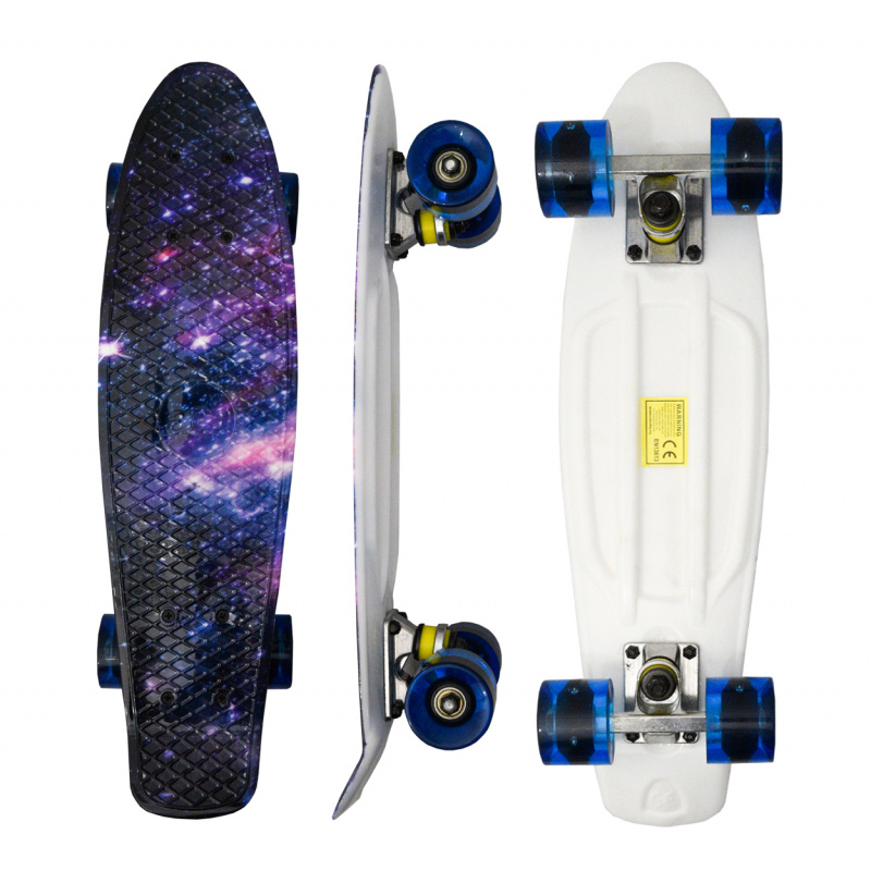 Aga4Kids Pennyboard MR6010, ABEC 7, 100kg Belastbar, Pennyboard, Longboard, Skateboard, Miniboard
