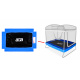 Aga Federabdeckung für rechteckiges Trampolin 122x183 cm Blau
