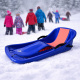Aga Kinder Schlitten DS495 Blau, Robuste Kinderschlitten aus Kunststoff, stabile und hochwertige Schneeschlitten, Bobs für Kinder