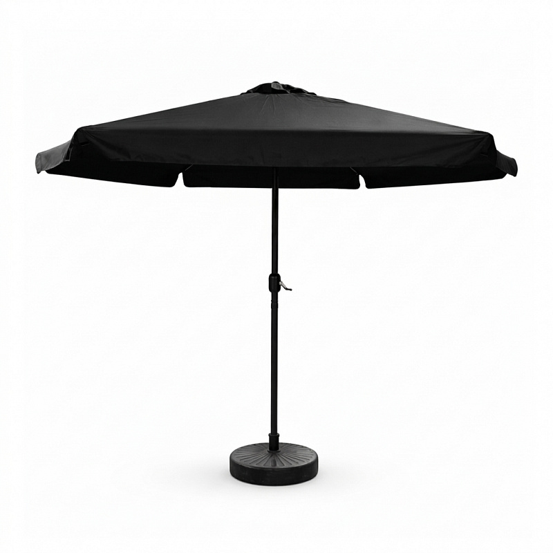 Aga Gartensonnenschirm 300 cm MR2055 Schwarz