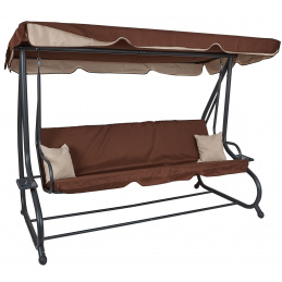 Aga Gartenschaukel XXXL COMFORT LUX Dunkelbraun