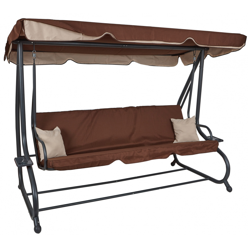 Aga Gartenschaukel XXXL COMFORT LUX Dunkelbraun