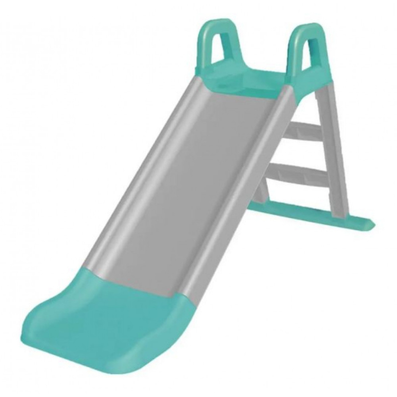 Aga4Kids Rutsche mit Griff 140 cm Grau-türkis