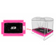 Aga Federabdeckung für rechteckiges Trampolin 122x183 cm Rosa