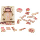 Aga Holzpuzzle Montessori Körperteile Mädchen
