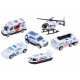 Polizeiautos 6-teiliges Set ZA3505