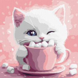 Malowanie po numerach 30x30cm KHO6716 Kakao dla kota AP0089 uniwersalny