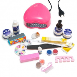 K594AL LAMPA UV LED + ZESTAW AKCESORIÓW