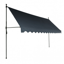 Aga Teleskopische Markise 350x120 cm Grau