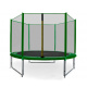 Aga SPORT PRO Trampolin 244 cm 8 ft Dunkelgrün + Schutznetz