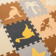 Aga Schaumstoff-Puzzlematte / Laufstall 36Stück Dinosaurier 143cm x 143cm x1cm