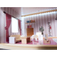 Aga MDF Holzpuppenhaus + Möbel 78cm schwarz LED