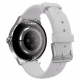 Garett Viva Silberne Smartwatch mit Stahlarmband