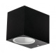 LED-Außenleuchte B7157 - GU10 LED-Außenwandleuchte - 9 x 8 x 6,5cm - schwarz - IP44
